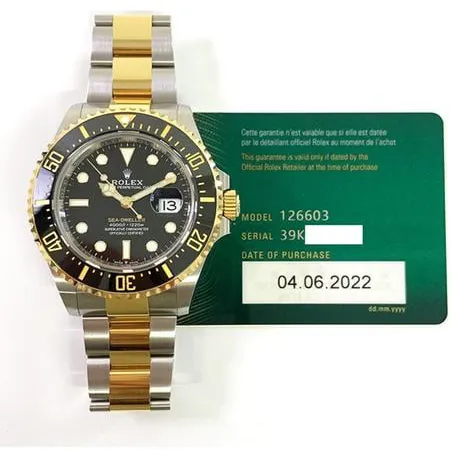 Rolex Sea-Dweller 126603 43mm Stainless steel Black