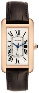 Cartier Tank Amu00e9ricaine W2609156 Rose gold White