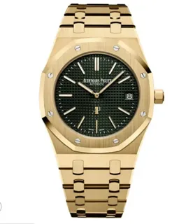 Audemars Piguet Royal Oak 15205BA.OO.1240BA.01 Yellow gold Green