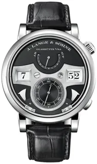 A. Lange Zeitwerk 145.029 White gold Gray