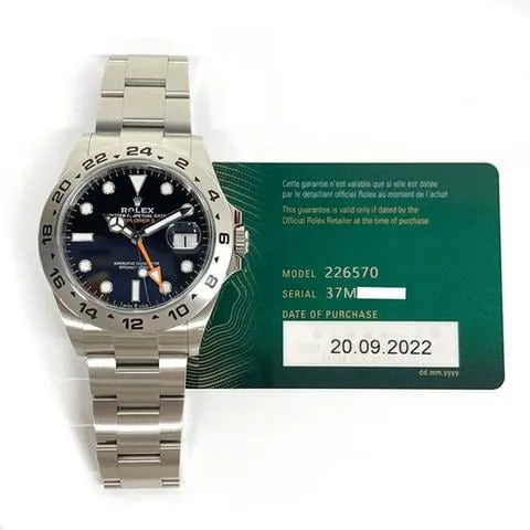 Rolex Explorer II 226570 42mm Stainless steel Black