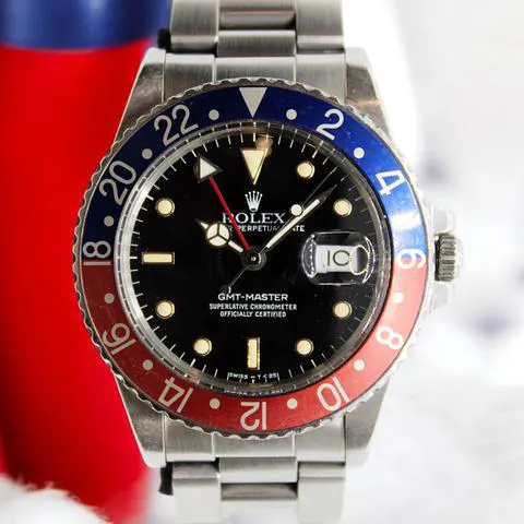 Rolex GMT-Master 16750 40mm Stainless steel Black