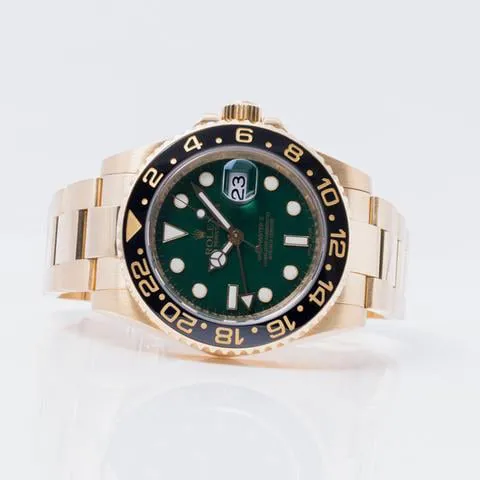 Rolex GMT-Master II 116718LN 40mm Yellow gold Green 1