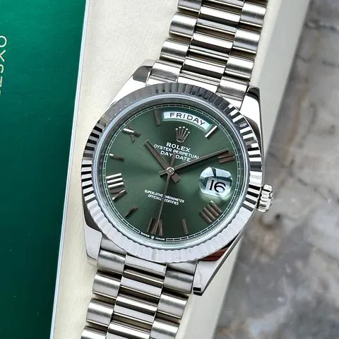 Rolex Day-Date 40 228239 40mm White gold Green