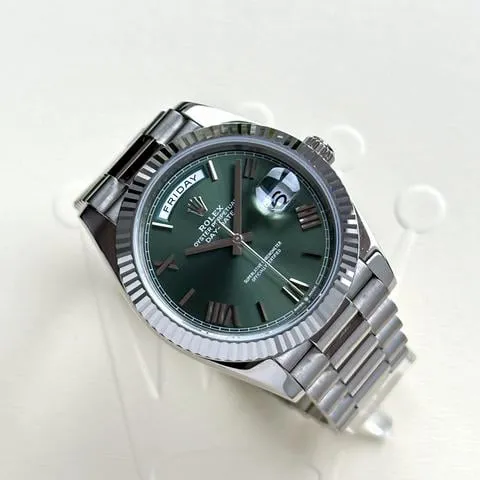 Rolex Day-Date 40 228239 40mm White gold Green 4