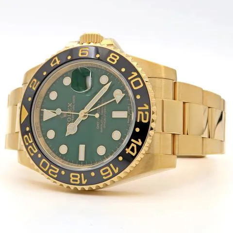 Rolex GMT-Master II 116718LN 40mm Yellow gold Green