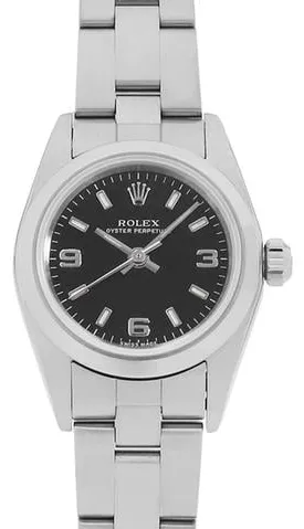 Rolex Oyster Perpetual 76080 23.5mm Stainless steel Black