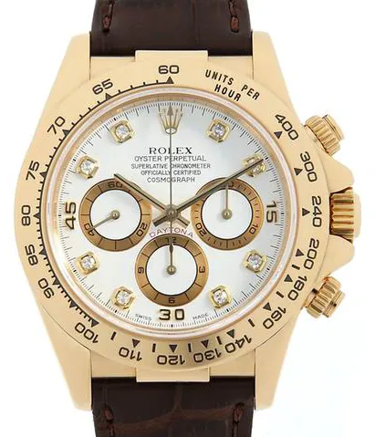 Rolex Daytona 16518G 40mm Yellow gold White