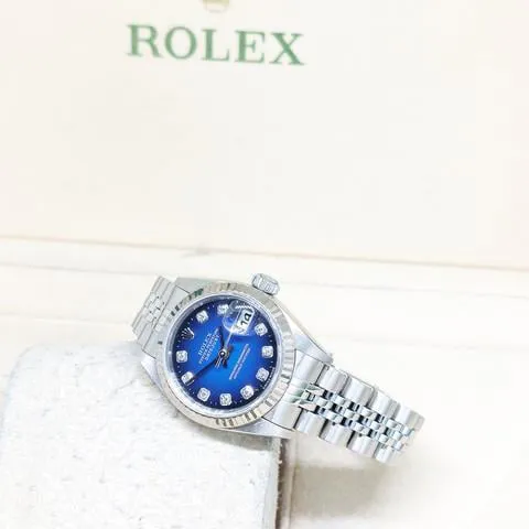 Rolex Lady-Datejust 79174 26mm Stainless steel Blue