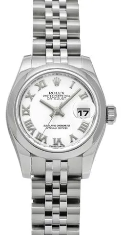 Rolex Lady-Datejust 179160 26mm Stainless steel White