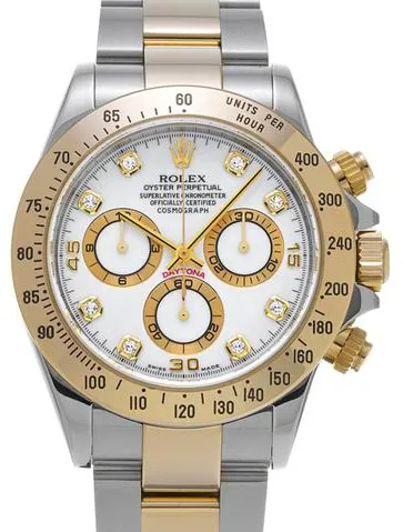 Rolex Daytona 116523G 40mm Stainless steel White