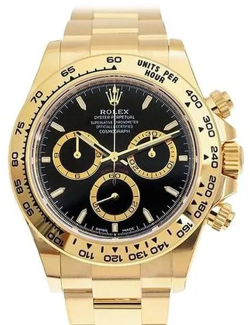 Rolex Daytona 126508 40mm Yellow gold Black