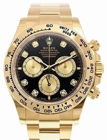 Rolex Daytona 126508 40mm Yellow gold Black