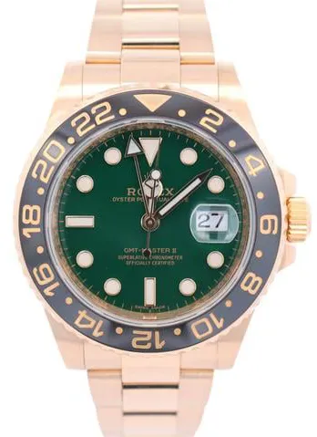 Rolex GMT-Master II 116718LN 40mm Yellow gold Green