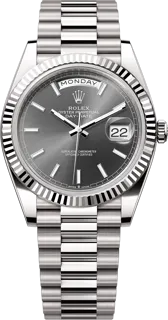 Rolex Day-Date 40 228239SLX White gold Gray