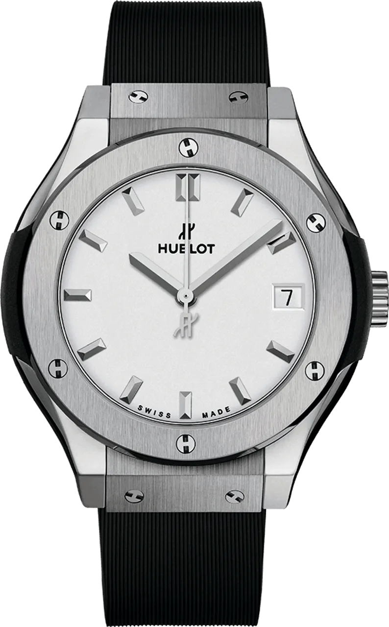 Hublot Classic Fusion Quartz 581.NX.2611.RX 33mm Titanium White