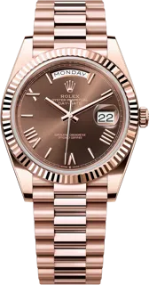 Rolex Day-Date 40 228235CR Everose gold Brown