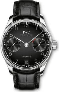 IWC Portugieser IW500703 Stainless steel Black