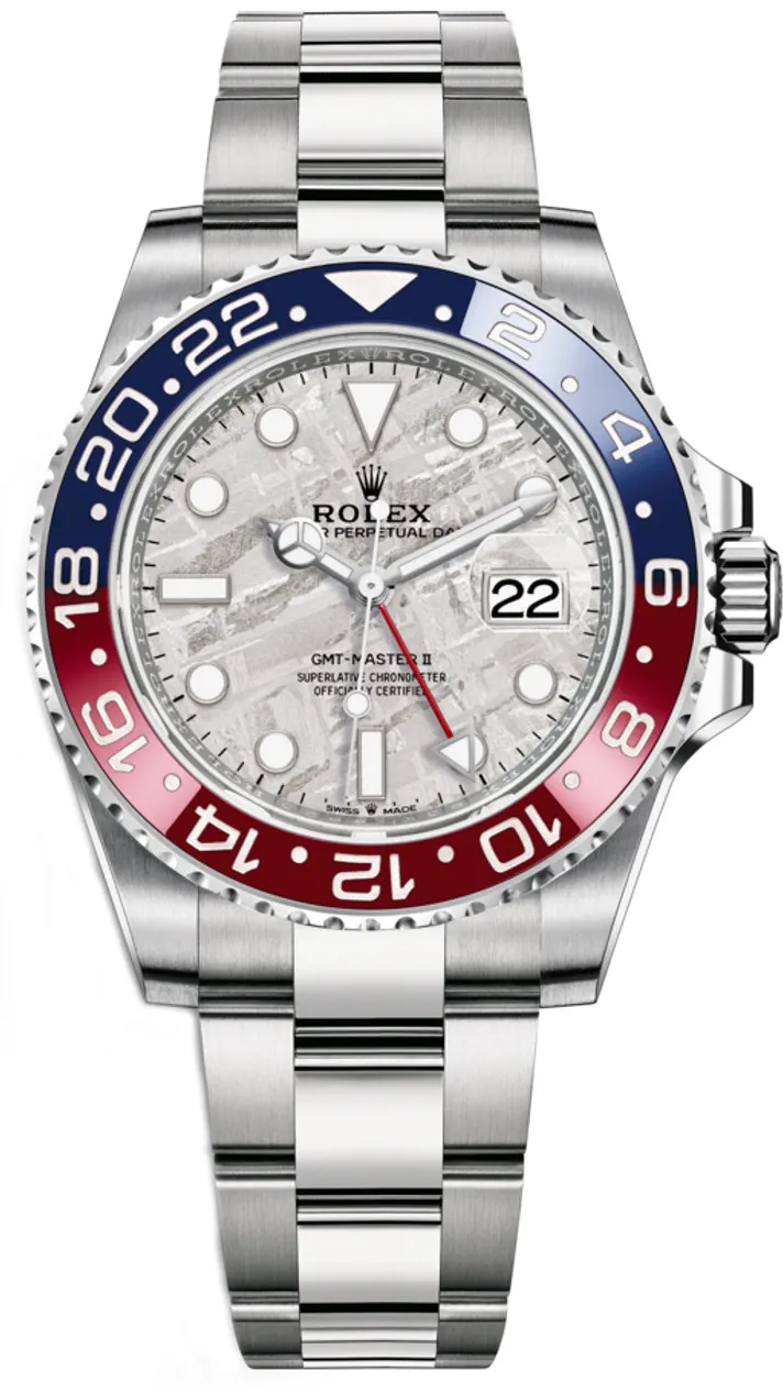 Rolex GMT-Master II 126719BLRO 40mm White gold and 18k white gold Meteorite