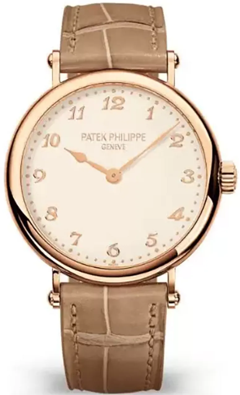 Patek Philippe Calatrava 7200R-001 34.5mm Rose gold and 18k rose gold Cream