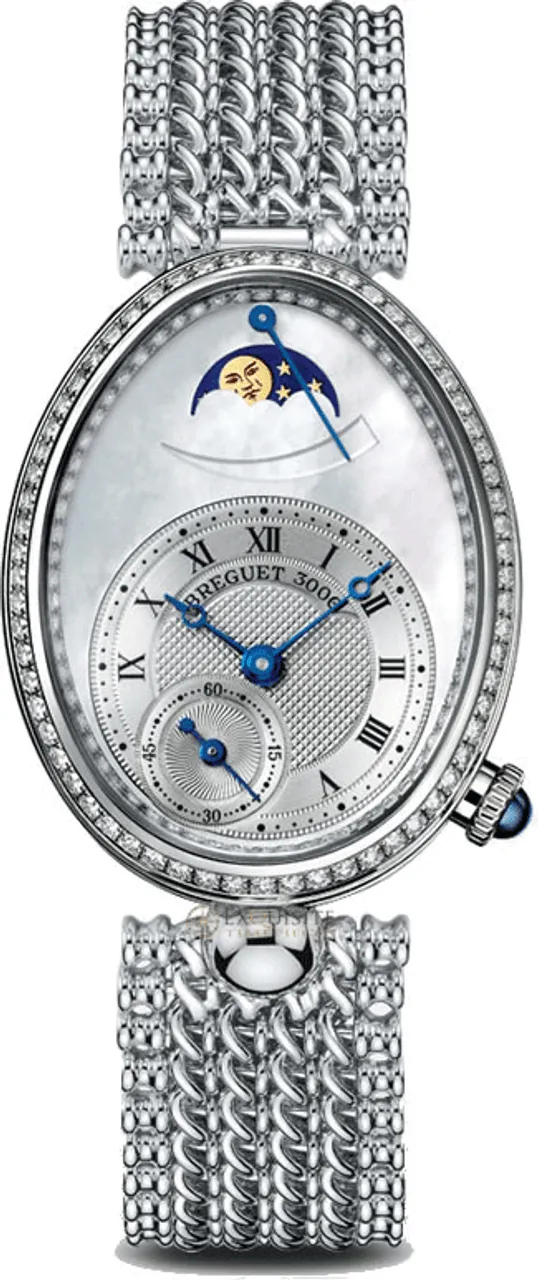 Breguet Reine de Naples 8908bb/52/j20.d000 36.5mm White gold and 18k white gold