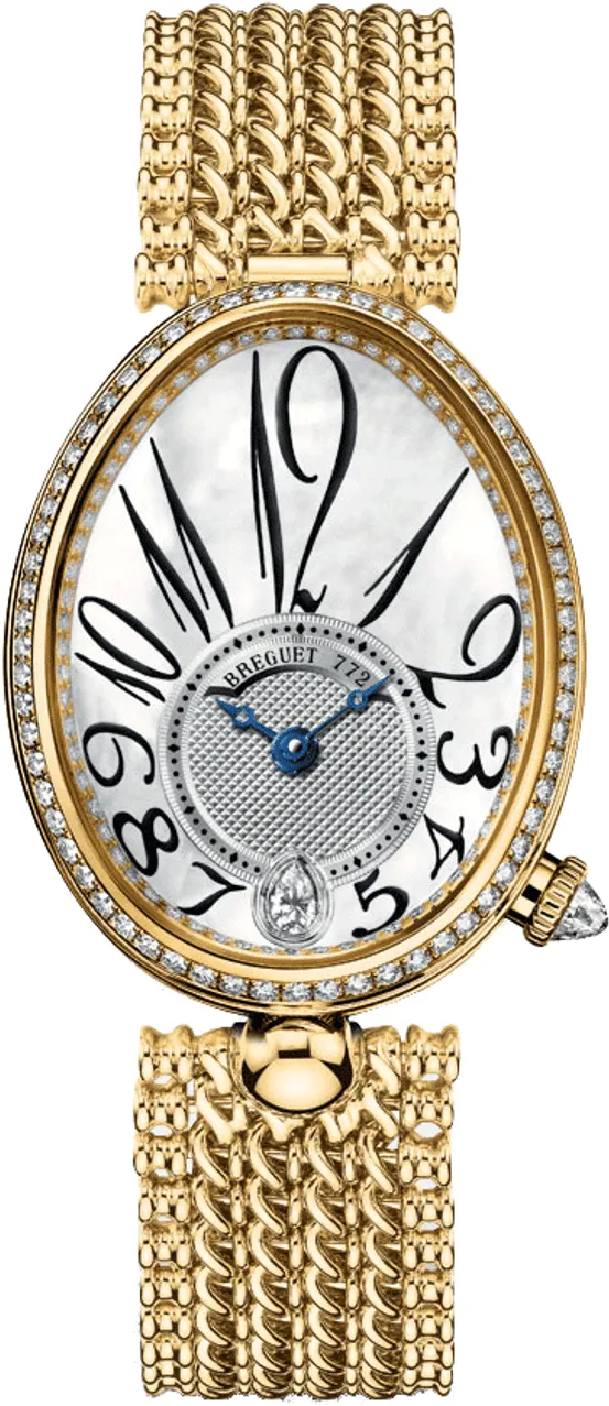 Breguet Reine de Naples 8918BA/58/J20.D000 28.45mm Yellow gold White