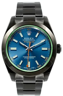 Rolex Milgauss 116400 GVDLC DLC Coating Blue