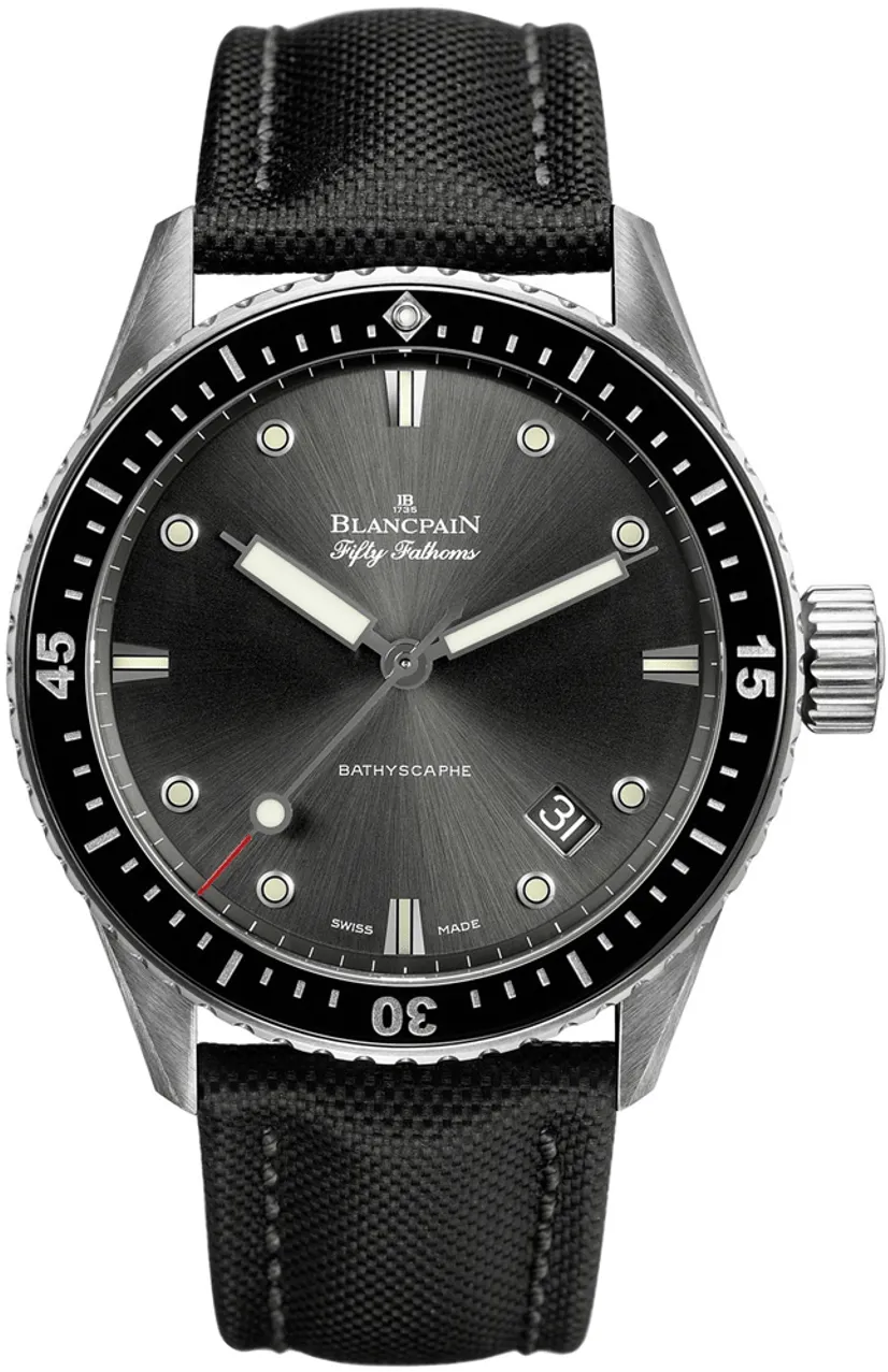 Blancpain Fifty Fathoms 5000-1110-B52A 43mm Stainless steel Gray meteor