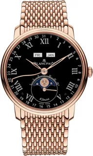 Blancpain Villeret 6639-3637-MMB Red gold Black