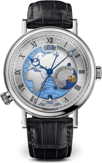 Breguet Classique 5717PT/EU/9ZU Platinum Blue and Silver