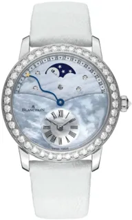 Blancpain Women 3653-1954L-58b White gold Blue