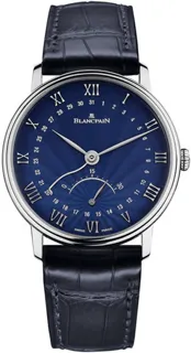 Blancpain Villeret 6653Q-1529-55B White gold Blue