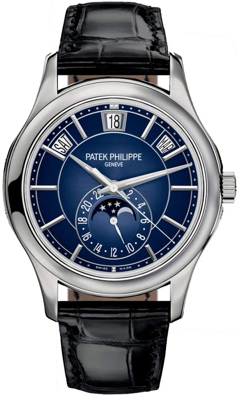 Patek Philippe Annual Calendar 5205G-013 40mm White gold and 18k white gold Blue