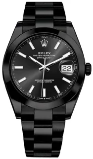 Rolex Datejust 126300DLC Stainless steel and PVD Black