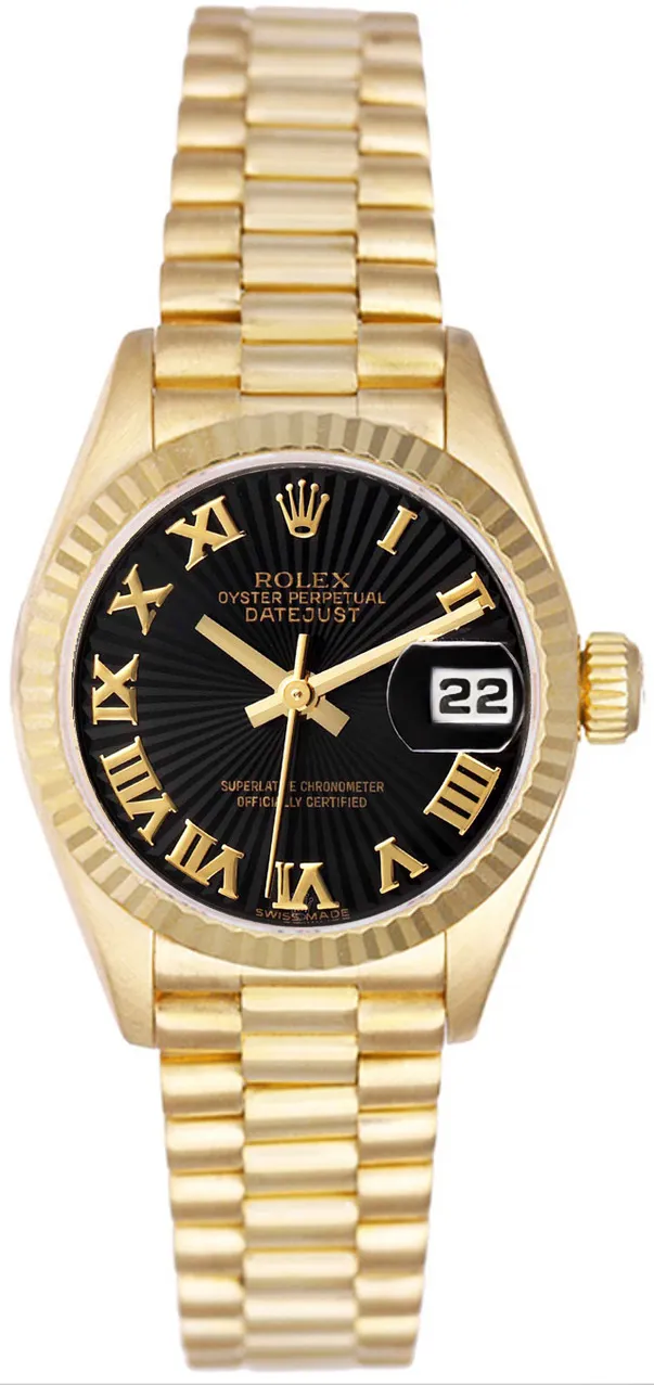 Rolex President P69178BR 26mm Yellow gold and 18k yellow gold Black