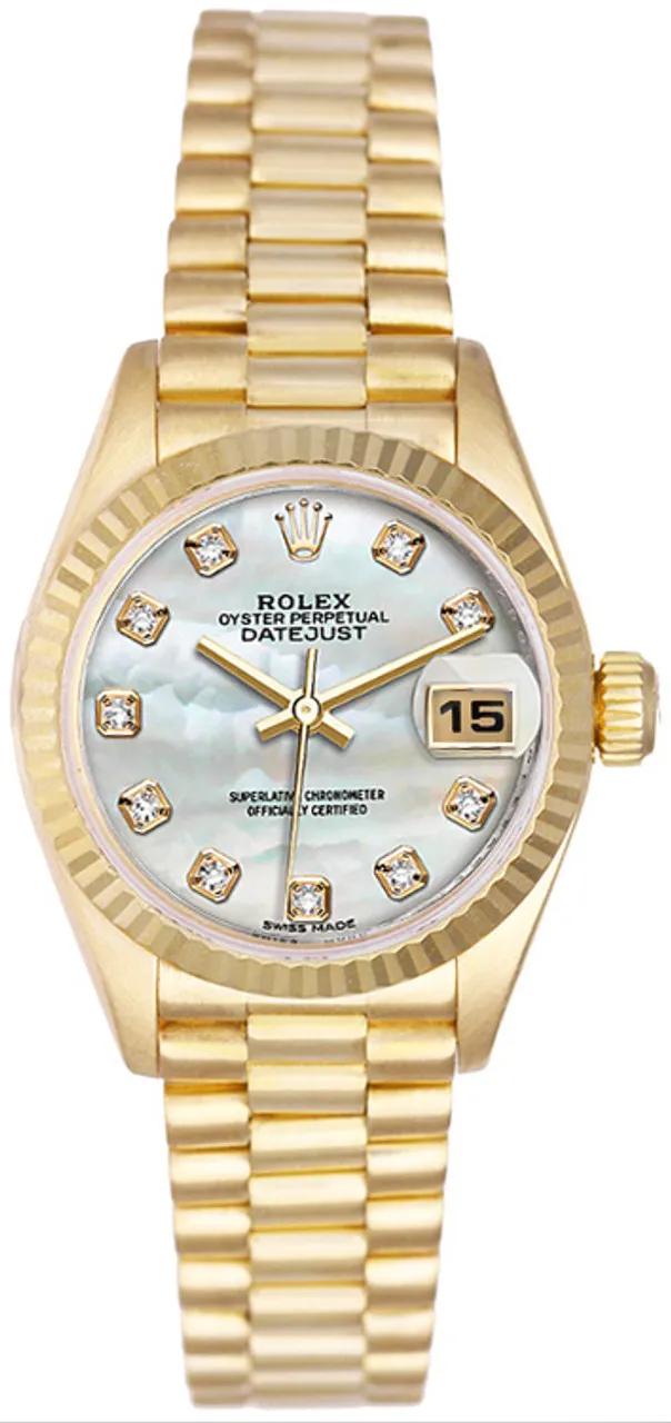 Rolex President P69178MOPD 26mm Yellow gold and 18k yellow gold