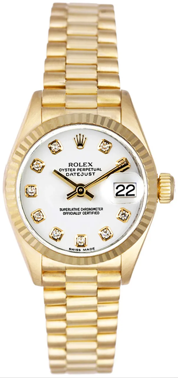 Rolex President P69178WD 26mm Yellow gold and 18k yellow gold