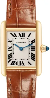 Cartier Tank W1529856 29.5mm Yellow gold Silver