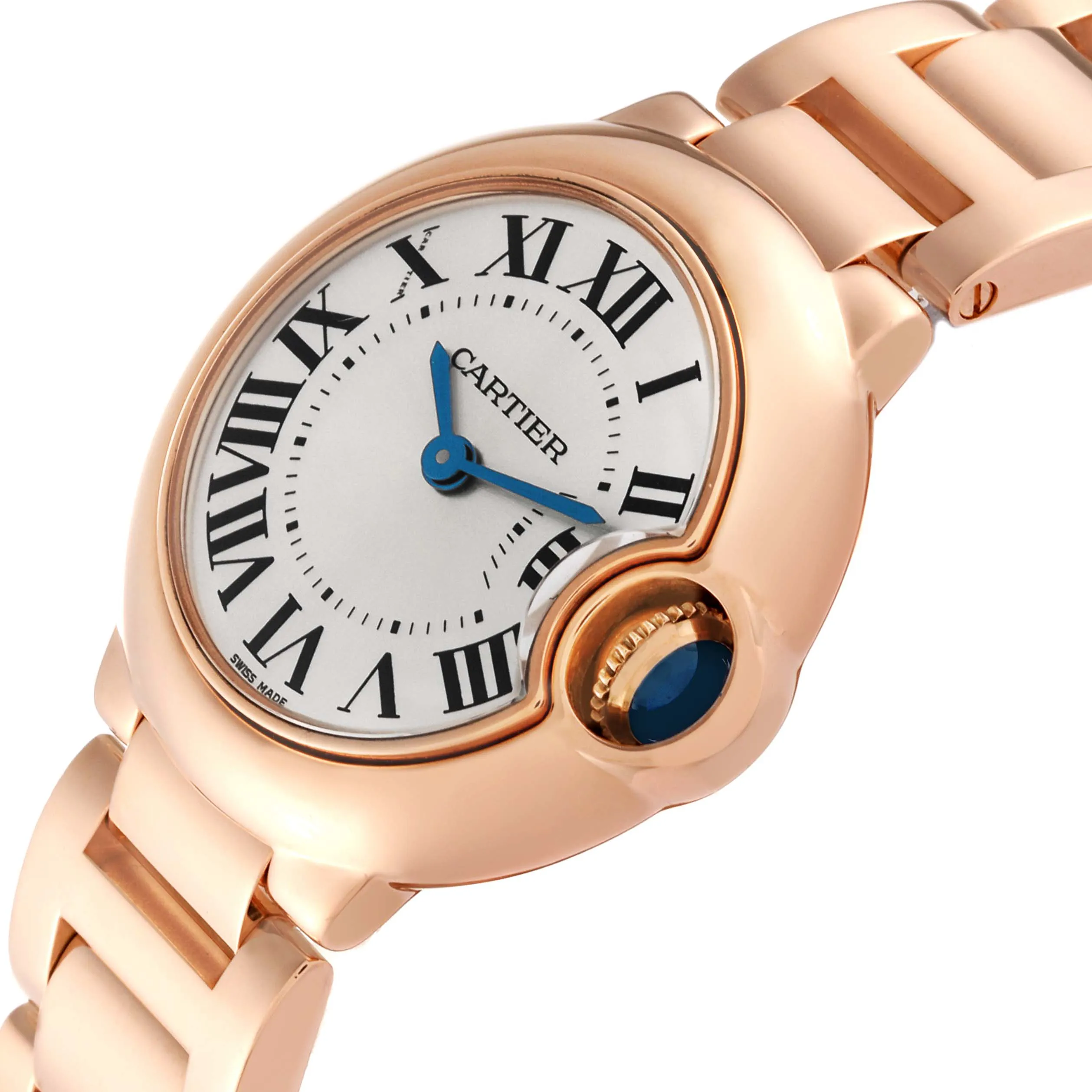 Cartier Ballon Bleu W69002Z2 28.6mm Rose gold and 18k rose gold Silver 4