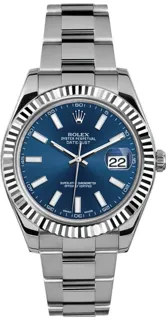 Rolex Datejust II 116334LX Stainless steel Blue