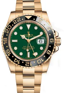 Rolex GMT-Master II 116718 g Yellow gold Green