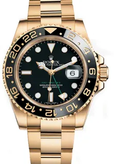 Rolex GMT-Master II 116718K Yellow gold Black