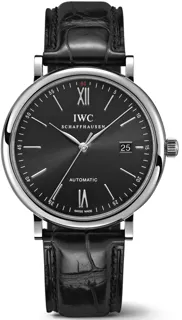 IWC Portofino IW356502 Stainless steel Black