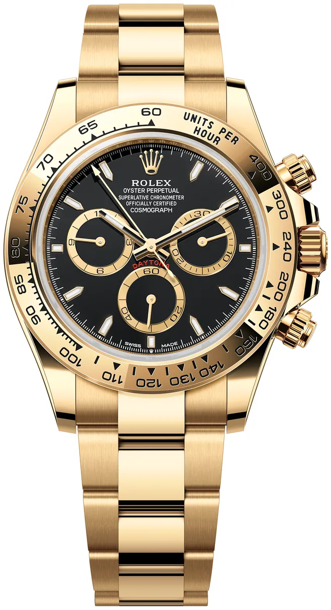 Rolex Daytona 126508-0004 40mm 18k yellow gold Black