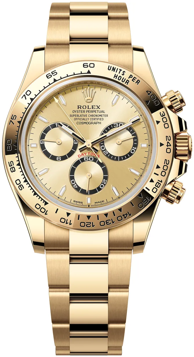 Rolex Daytona 126508-0005 40mm 18k yellow gold Champagne