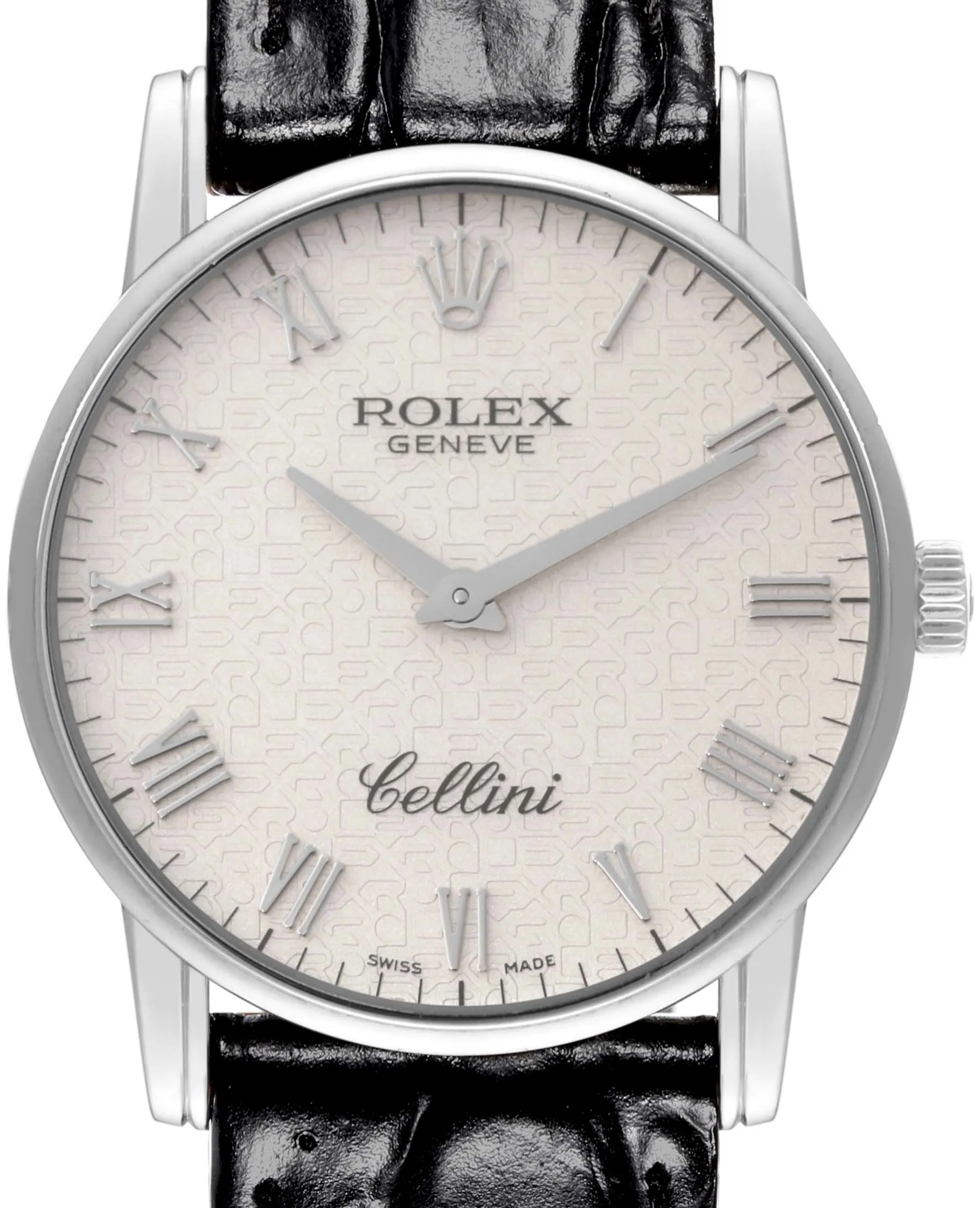 Rolex Cellini 5116/9 32mm White gold and 18k white gold Ivory