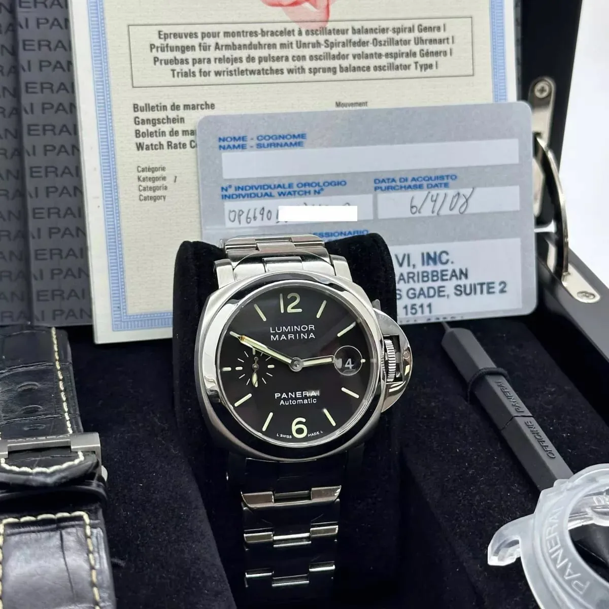 Panerai Luminor Marina Automatic PAM 00050 40mm Stainless steel Black