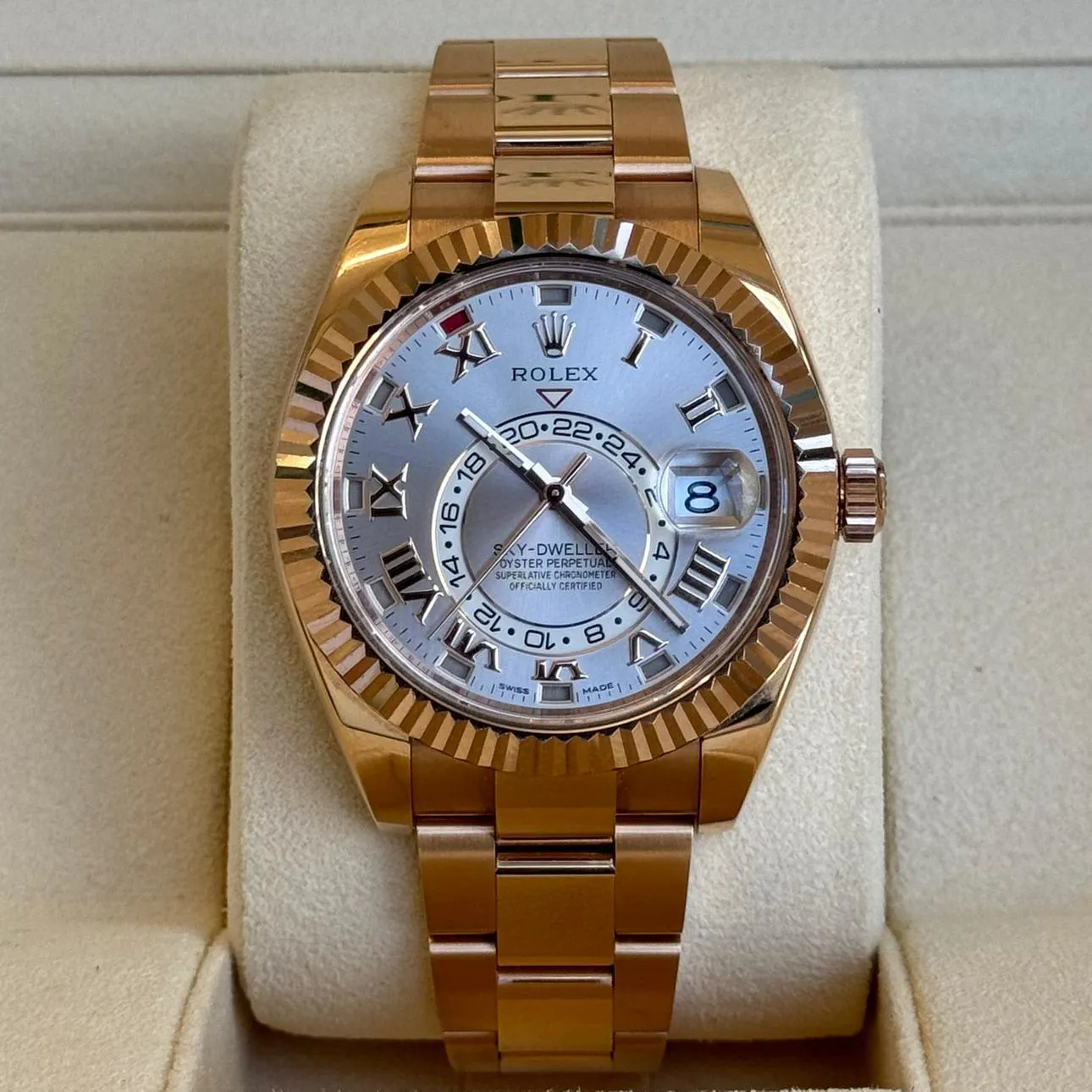 Rolex Sky-Dweller 326935-0004 42mm Rose gold Pink