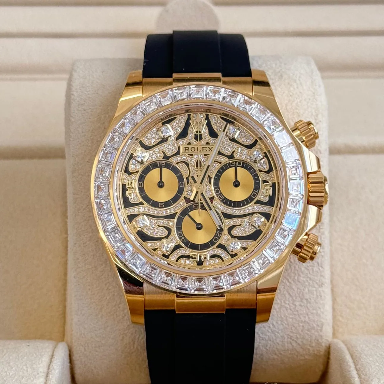 Rolex Daytona 116588TBR 40mm Yellow gold Black and Golden and Artistic dial