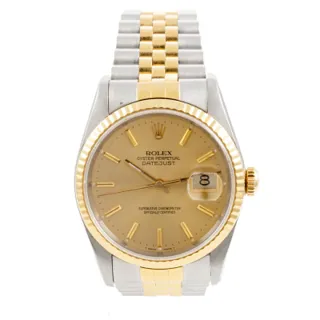 Rolex Datejust 36 16233 Stainless steel and 18ct yellow gold Golden